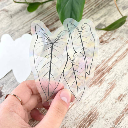Sun Catcher Sticker - Philodendron