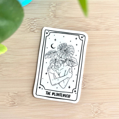Sun Catcher Sticker - Tarotkarte The Plantlover