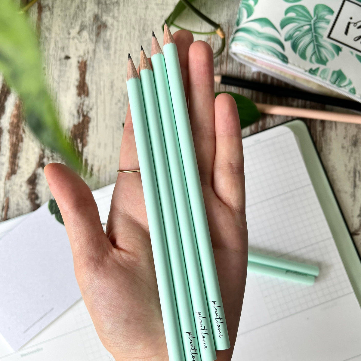 Mint Bleistift mit Gravur &